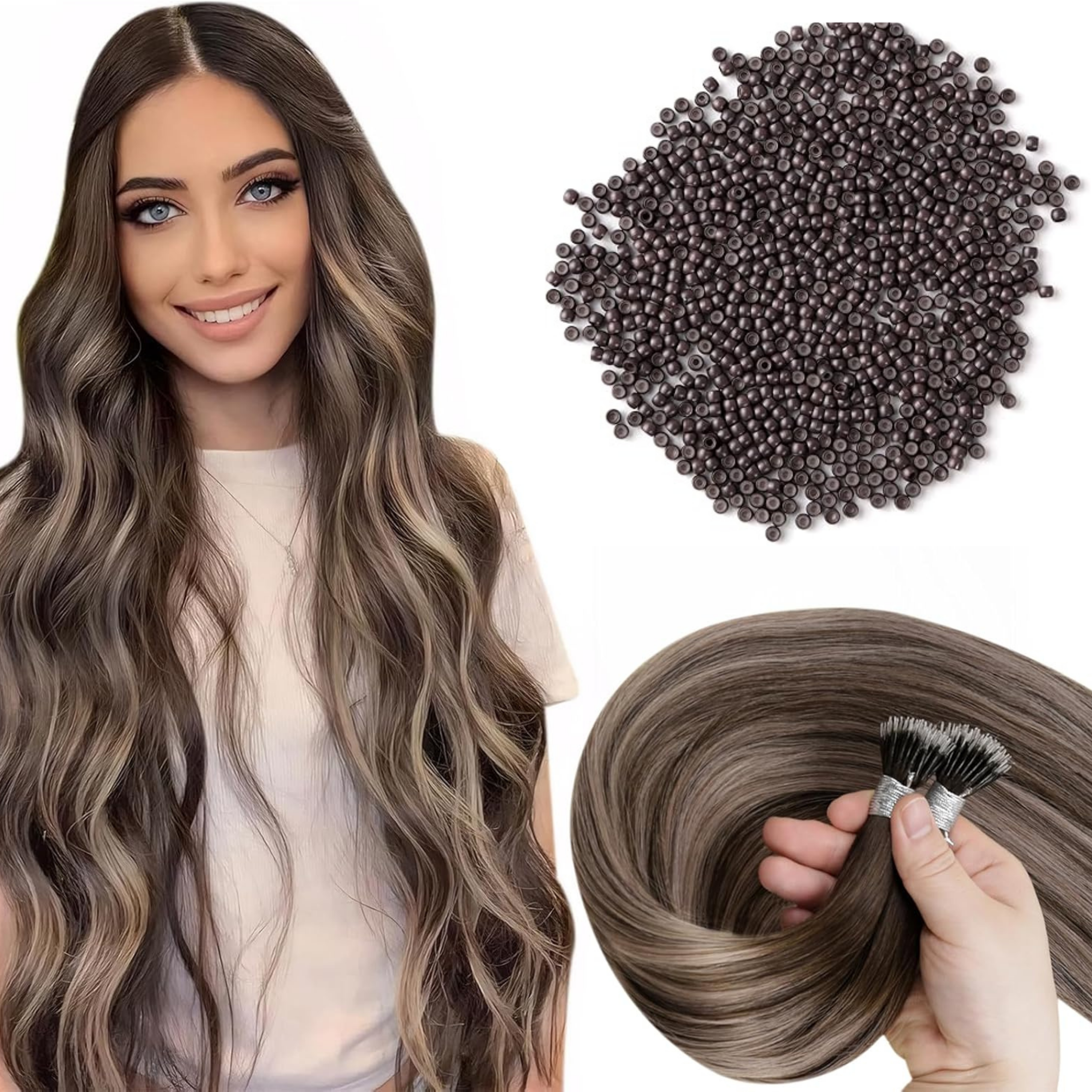 Nano Ring Hair Extensions #4/18/4