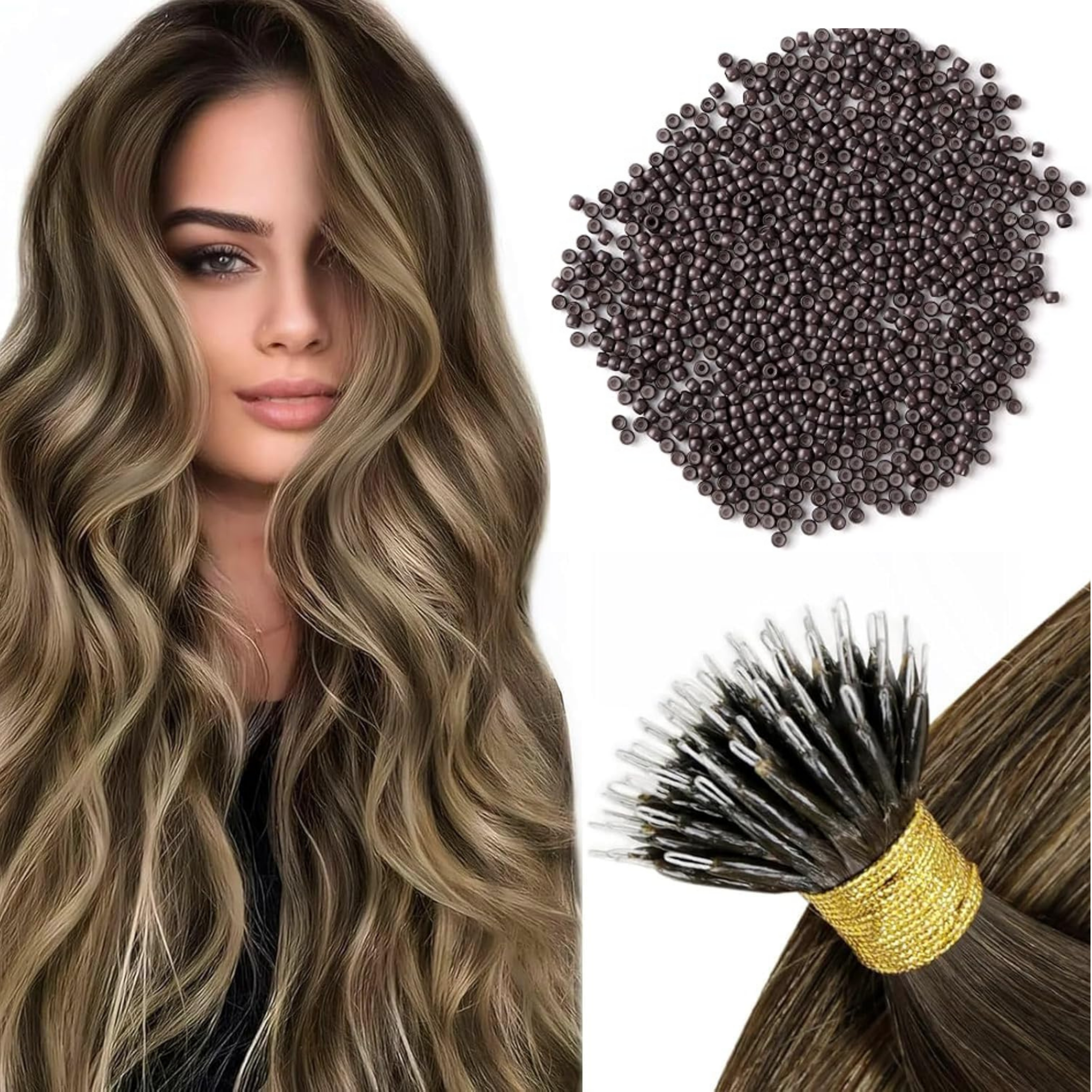 Nano Ring Hair Extensions #4/27/4
