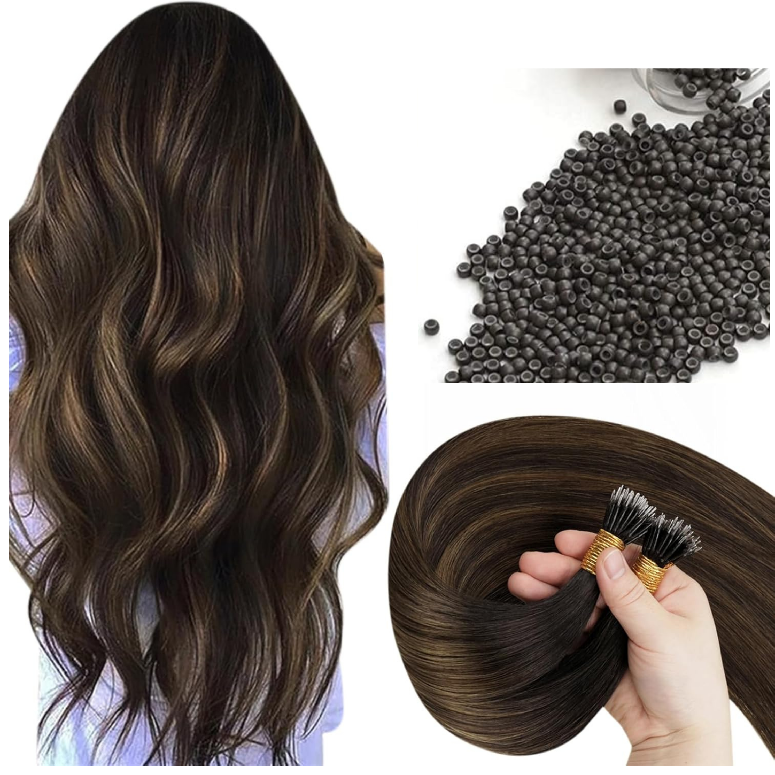 Nano Ring Hair Extensions #2/6/2