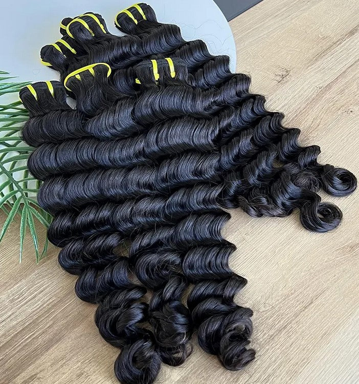 DEEP WAVE BRAZILIAN VIRGIN HAIR EXTENSIONS 1 BUNDLE