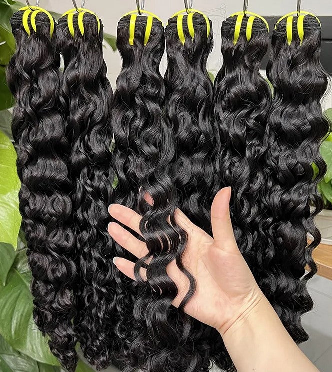 VIRGIN HAIR EXTENSIONS BUNDLE DEALS WITH HD CLOSURE